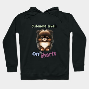 Dog Pet Cuteness Level Cute Adorable Funny Quote Hoodie